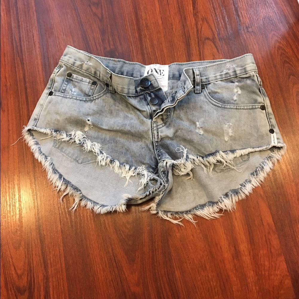 One Teaspoon Bonitas Denim Shorts